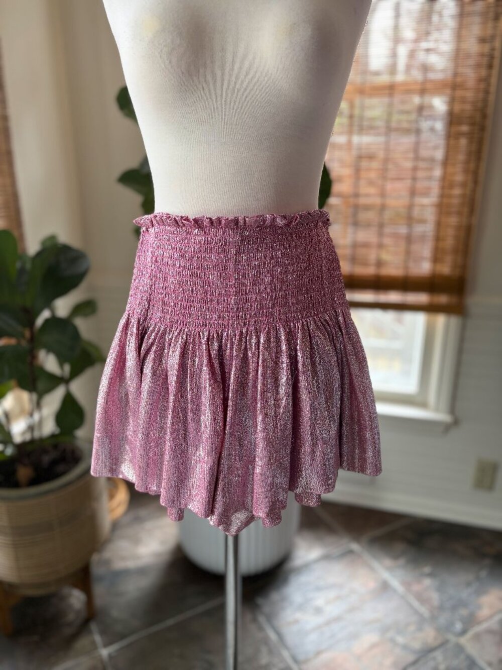 Queen of Sparkles Smocked Skort Size Small